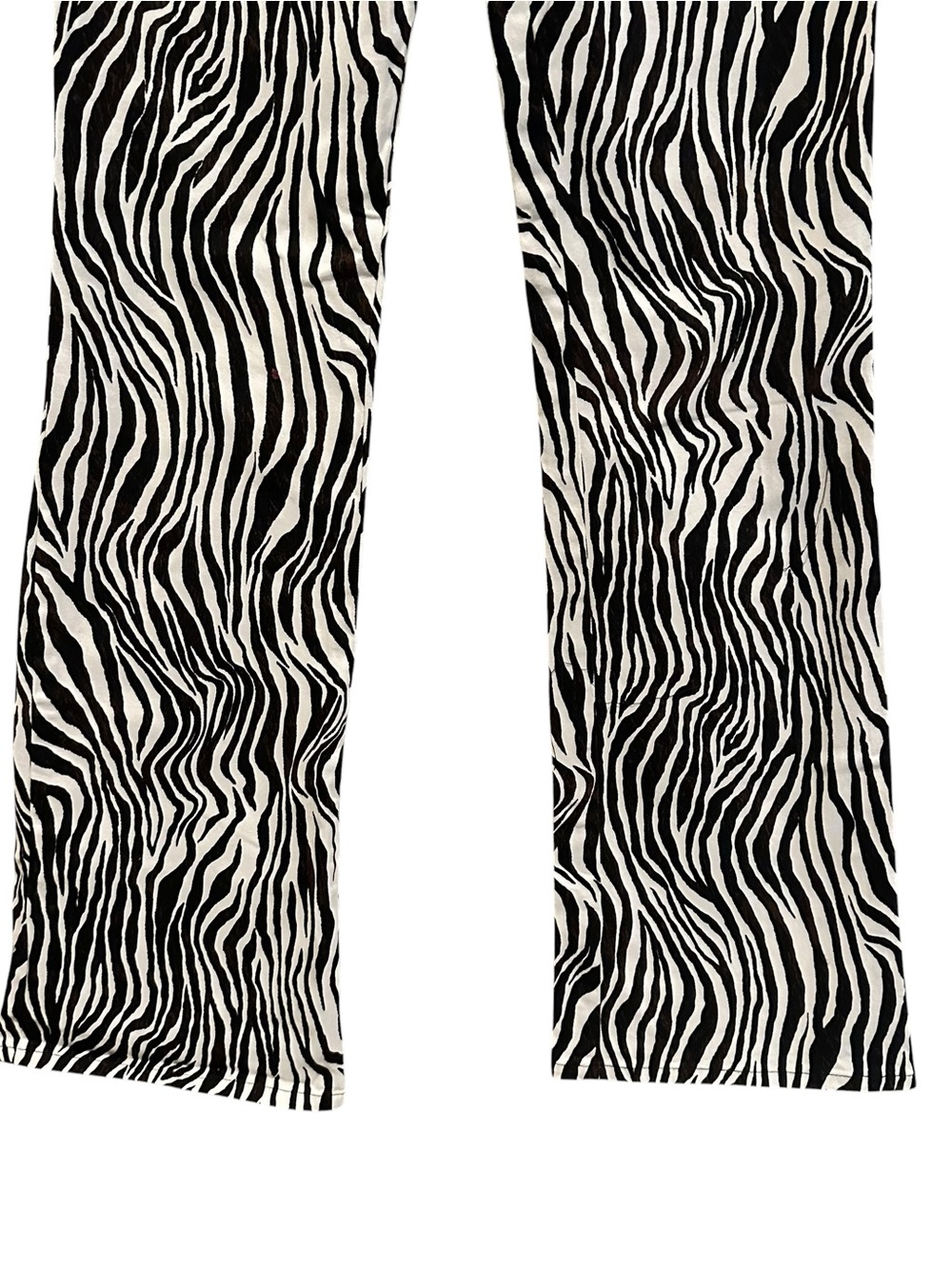 MOTEL Rocks Zoven Trouser Dark Brown and Cream Straight Leg Pants Size X Small - Picture 3 of 9